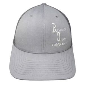 Team 365 Gray White Trucker Hat Reynolds Creek Calf Ranch OS Snapback Mesh